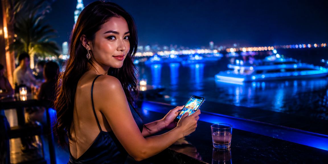 Người chơi truy cập sxhcm trên điện thoại tại bãi biển Đà Nẵng