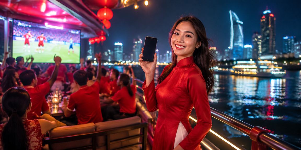 Người dùng Sài Gòn mặc áo dài đăng ký tài khoản cá cược thể thao